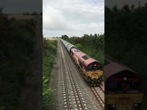 Passion du train la Class66 66033 sur la ligne Amiens- Laon