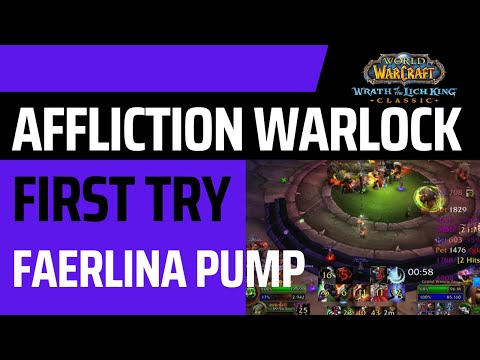 WotLK Affliction Warlock First Try - Naxx - Faerlina Pump