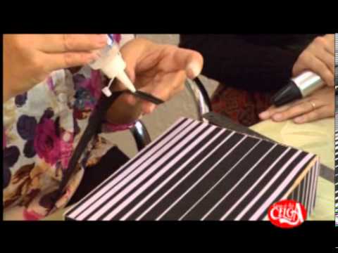 Aprenda a decorar uma caixa MDF com patchwork embutido