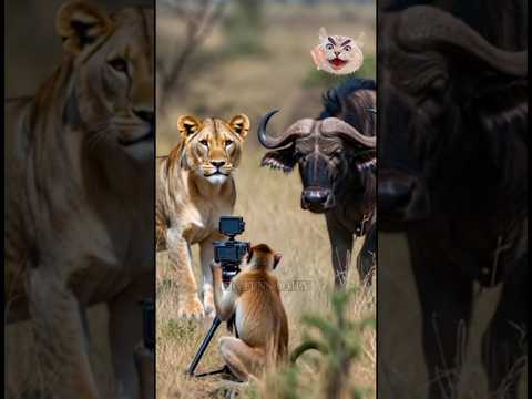 Amazing vidio | lions and friends in action #funnyanimals
