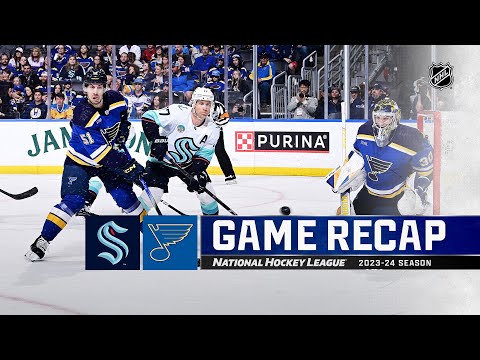 Kraken @ Blues 4/14 | NHL Highlights 2024