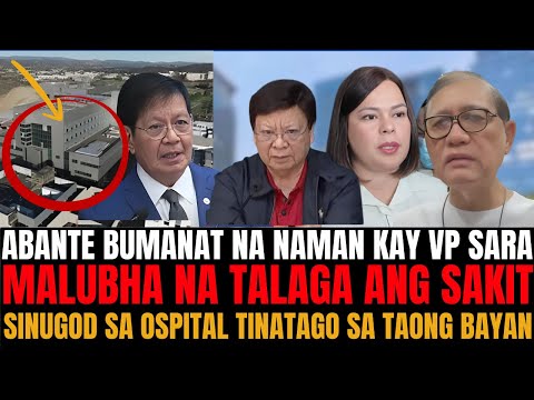 KAPAPASOK LANG! MALUBHA NA TALAGA ANG S4KIT VP SARA HANDANG MAG TAKE OVER. ABANTE BUMANAT KAY VP