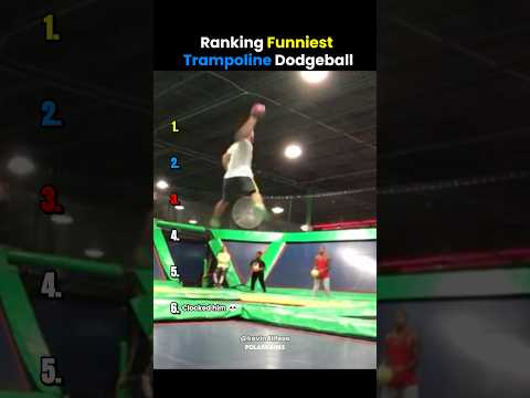 Ranking Funniest Trampoline Dodgeball Moments 😂