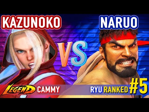 SF6 ▰ KAZUNOKO (Cammy) vs NARUO (#5 Ranked Ryu) ▰ High Level Gameplay