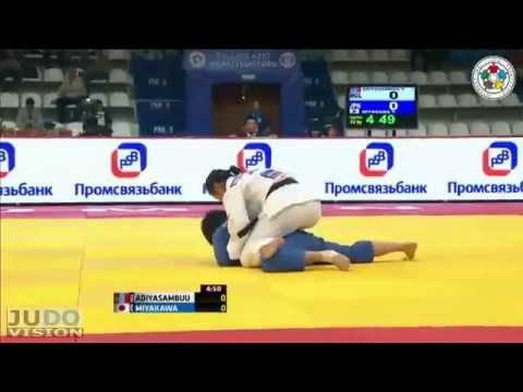Judo World Masters Tyumen 2013: Tsolmon ADIYASAMBUU (MGL) - Takumi MIYAKAWA (JPN) Semi Final [-52kg]