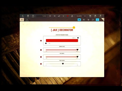 JAX Decimator - Audio Degradation FX (AUv3) Demo for the iPad - FREE for a Limited Time