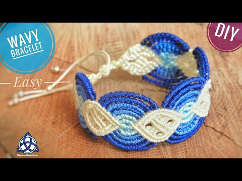 Macrame Bracelet with Beads Tutorial Easy Jewelry Making