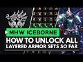Monster Hunter World Iceborne | How to Unlock All Layered Armor Sets So Far