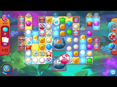 🎯 Fishdom 5923 Challenge Level - 10 moves + 💥💥🧨💣