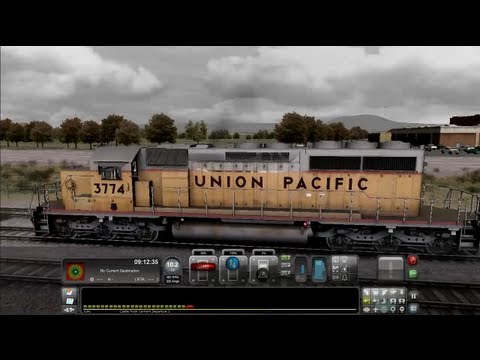 Train Simulator 2013 - UP EMD SD40 Switching, Loading and Hitting The Mainline - Game Play