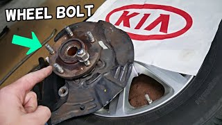 HOW TO REPLACE WHEEL BOLT, LUG BOLT ON KIA