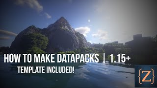 How to make Datapacks in Minecraft | Template Included! | Easy! | 1.15+