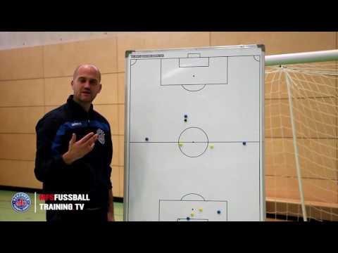 Hallentaktik - Spielaufbau: Gegner zieht sich zurück