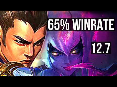 XIN ZHAO vs EVELYNN (JNG) | 65% winrate, 6/1/3 | KR Diamond | 12.7