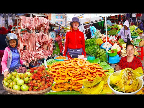 Everything you need for your daily life, meat, fish, fruits & vegetables & more, food market tour