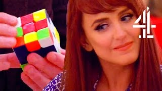 Guy With OCD Solves Rubik's Cube To Impress Girl With Dyspraxia | First Dates