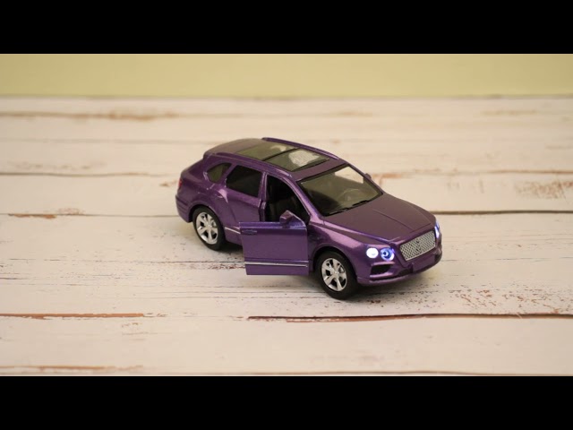 Автомобиль kings toy инерционный световые звуковые эффекты металлический фиолетовый 1:36 - видео