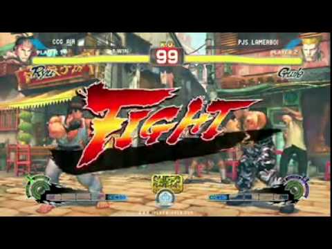 SSF4 AE: Air (Ryu) vs Lamerboi (Guile) - NCR 9
