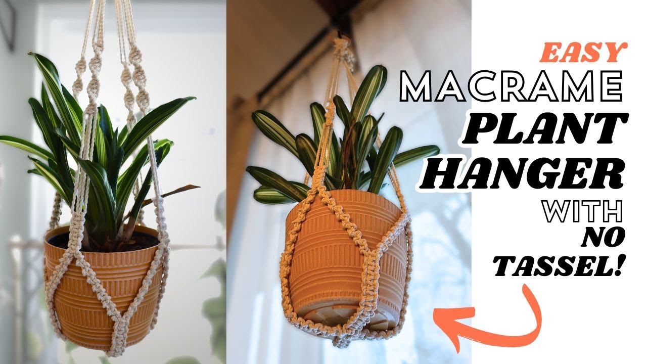 🪴 Easy Macrame Plant Hanger (No Tassel!)