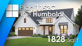 Modern Farmhouse Plan 1152C The Humboldt  Quick Walkthrough!