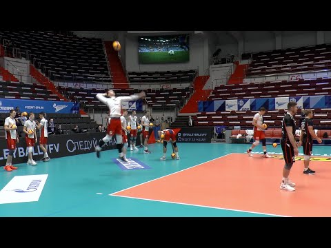 Volleyball. Serves. Russia. "Belogorie" Belgorod