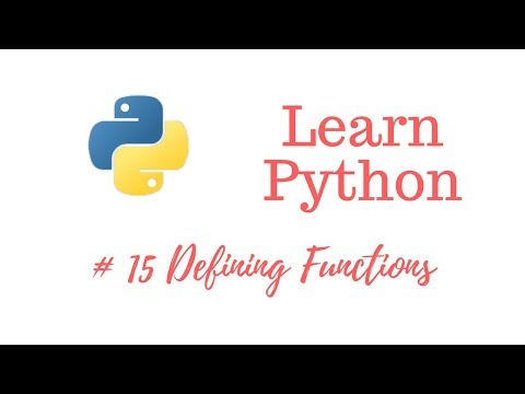 Learn Python Episode 15 User Defined Functions
