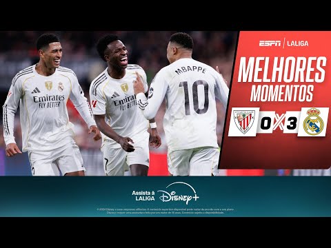 Gols e lances de Athletic Bilbao x Real Madrid