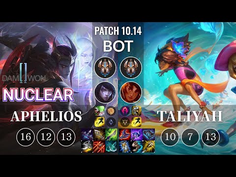 DWG Nuclear Aphelios vs Taliyah Bot - KR Patch 10.14