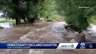 Mora County flooding: National Guard clearing roads according to local officials