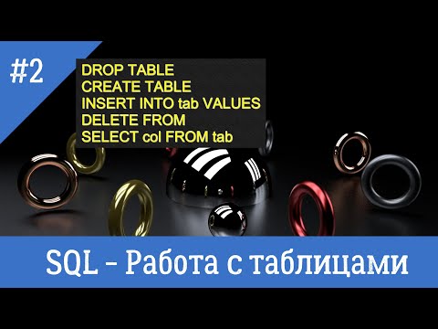 Курс по SQL - урок 2 - Создание и редактирование таблиц. Типы данных.