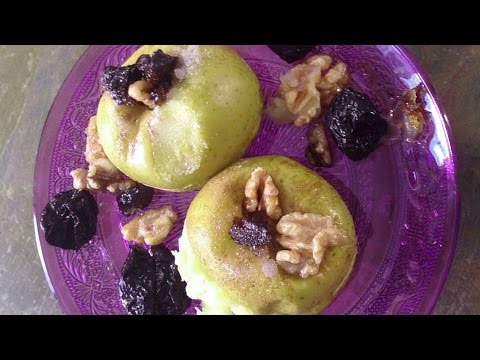 Manzanas asadas en microondas | Postre fácil