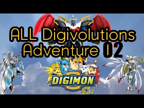 ALL Digivolutions HD: Digimon Adventure 02 (Season 2, English)