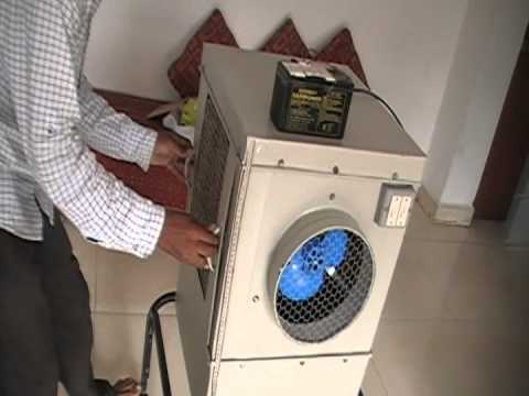 solar water air cooler
