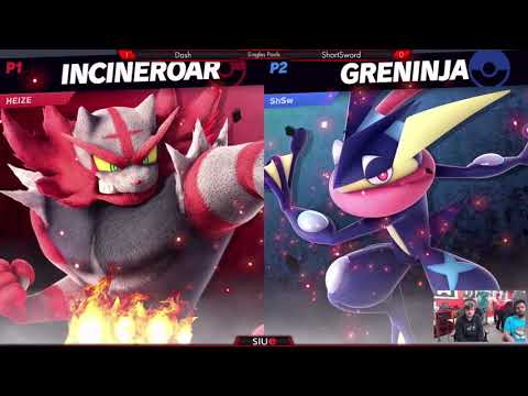 SIUE Weekly 2/20/20 SSBU Singles Dash (Incineroar) vs ShortSword (Greninja)
