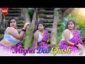 MEGHA DAS GHOSH IN A COTTON MULMUL SAREE WITH WHITE SLEEVELESS BLOUSE VIDEO DESI BONG IN OUTDOOR