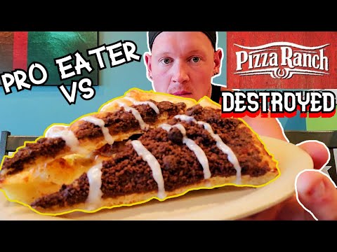 PRO EATER VS PIZZA RANCH BUFFET - Chewing & Reviewing Their Menu