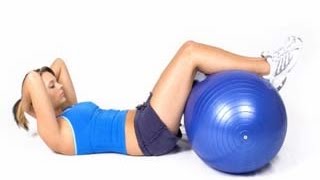 How to do Medicine Ball Intermediate Crunch Video | Exercises For Women