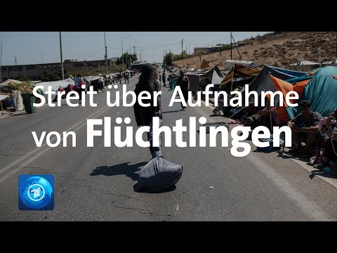 Streit über die Aufnahme von Flüchtlingen aus Moria