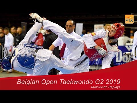 Belgian Open Taekwondo G2 2019 Day 2 fight  1005 Matias LOMARTIRE vs  Louis FEIEREISEN
