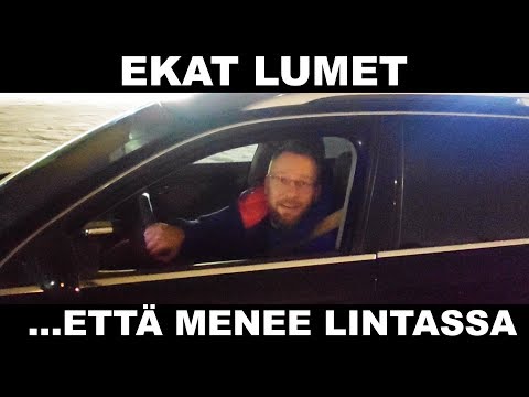 Ekat lumet - että menee lintassa