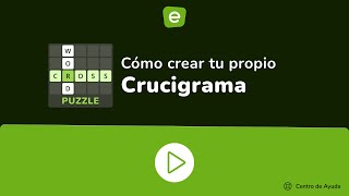 Cómo crear tu propio Crucigrama en Educaplay
