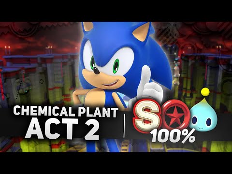 Sonic x Shadow Generations - Chemical Plant Act 2 100% | All Chao Locations, Red Rings & S-Rank (4K)