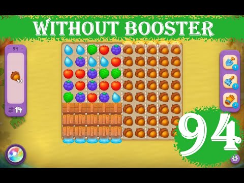 Gardenscapes Level 94 - [14 moves] [2023] [HD] solution of Level 94 Gardenscapes [No Boosters]