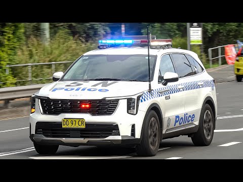 ⁴ᴷ [NSWPF] NSY222 NS36 responding CODE RED to secure a Helitoper LZ