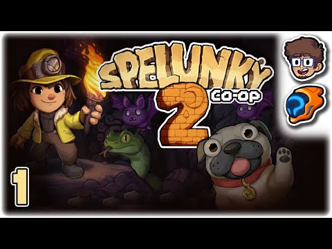 PURE CHAOTIC JOY!! | Let's Play Spelunky 2: Co-Op | Part 1 | ft @wanderbots