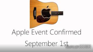 September 1st Apple Event Confirmed