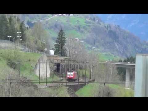 IL TRANSITO SOLITARIO DELLA DB.185 A WASSEN.(CH) 25 - 4 - 2015.