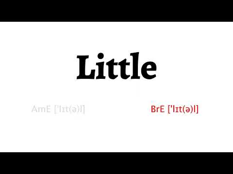 How to Pronounce little in American English and British English