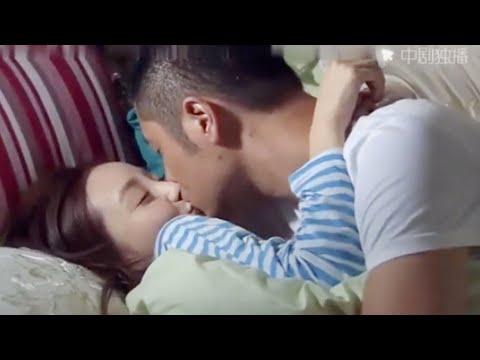 The boss and his wife talked in bed at night, then they started to kiss each other. . .