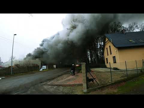 Stargard pożar od str. Grobli